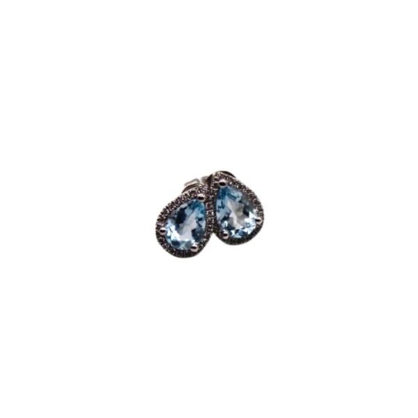 Aquamarine and Diamond earrings